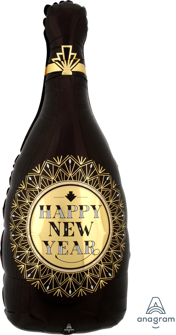 36” Happy New Year Bottle